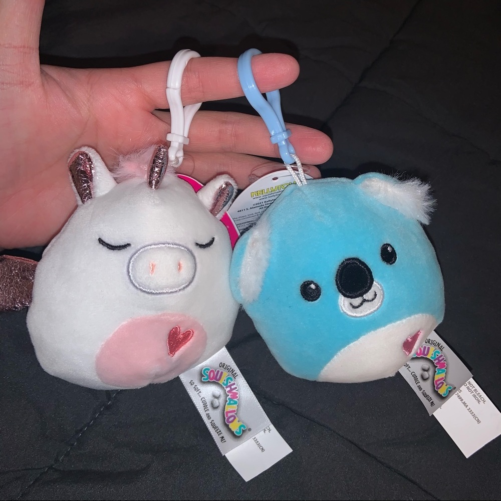 Squishmallow Clip On Plush 2 pieces